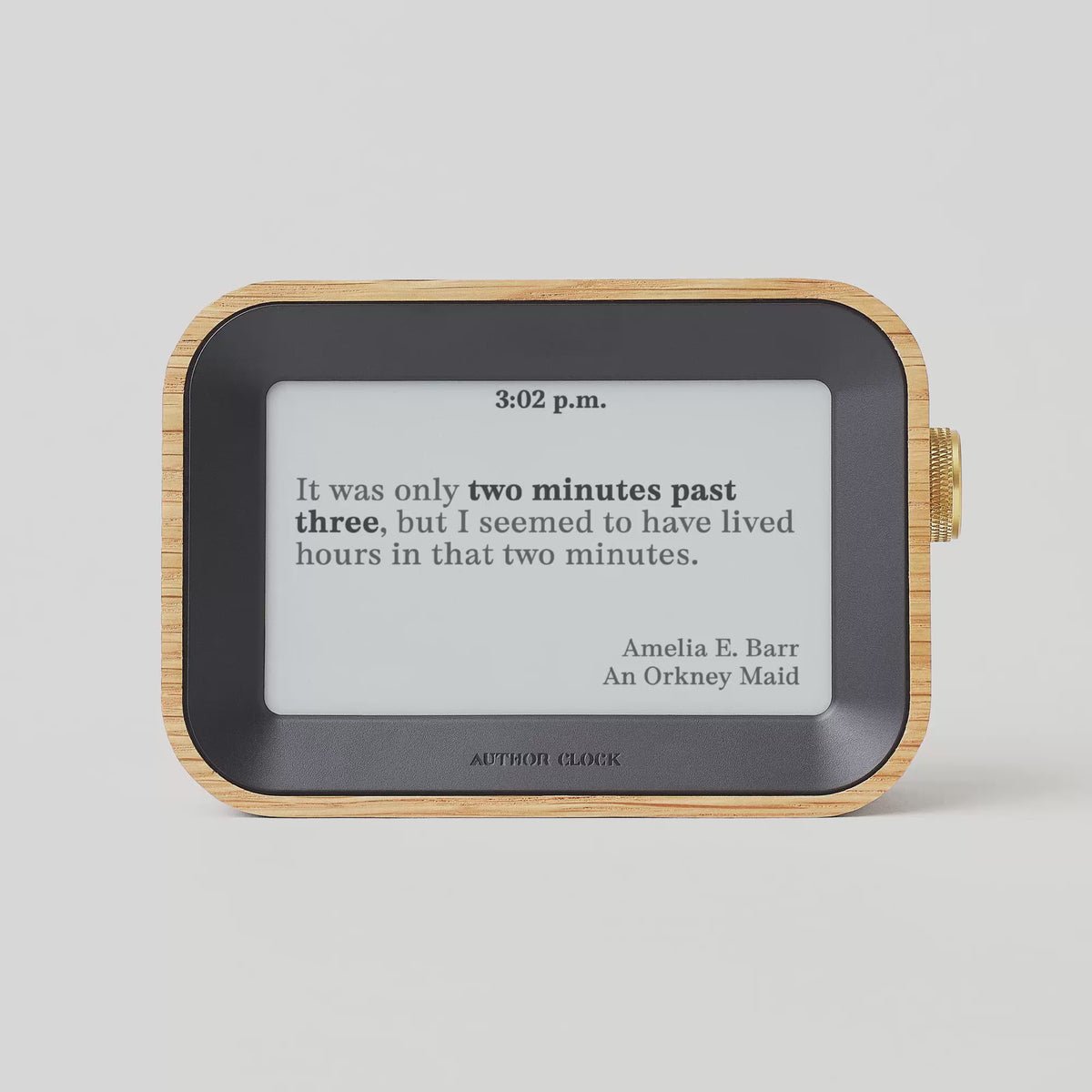 Author Clock | A Novel Way To Tell Time
